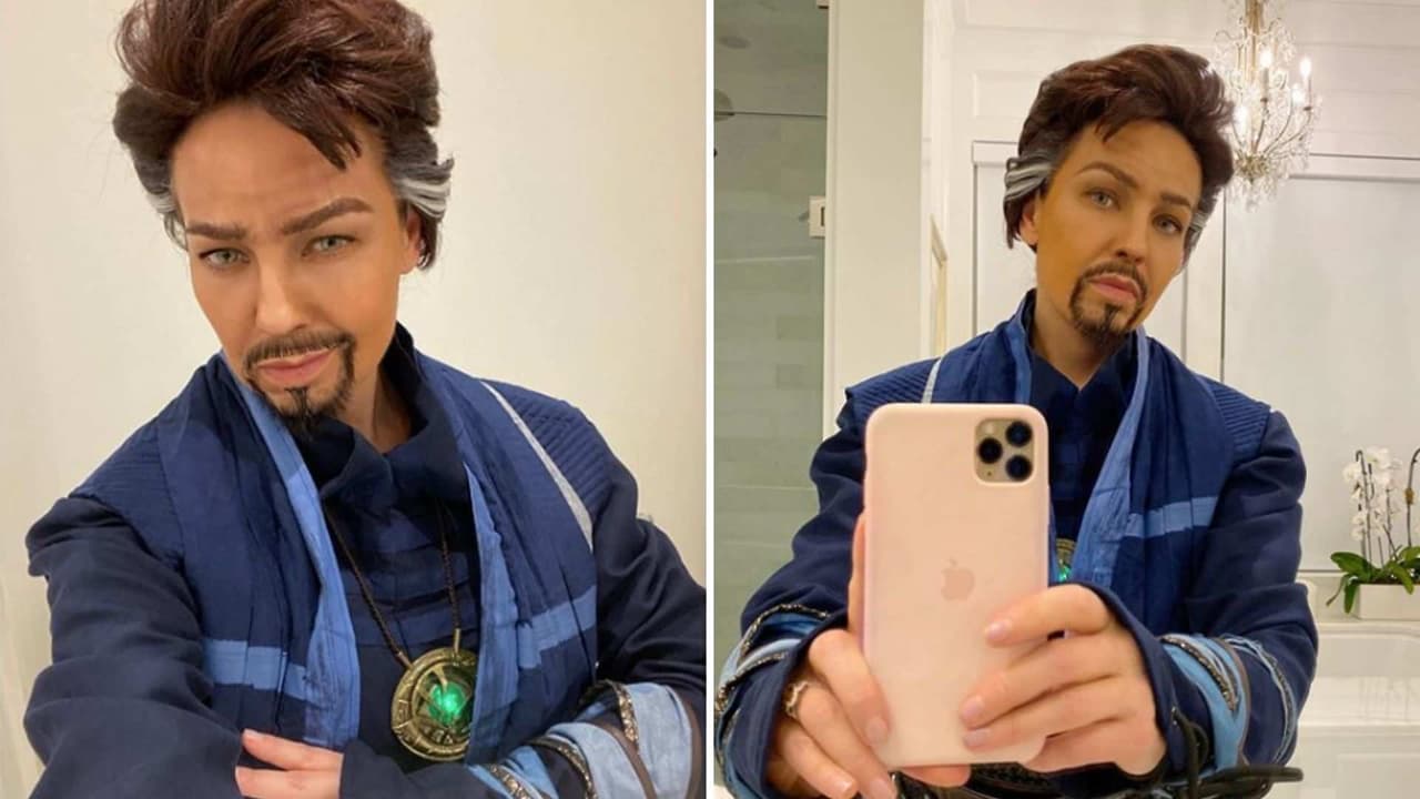 Thalía y su ingenioso disfraz de ‘Doctor Strange’