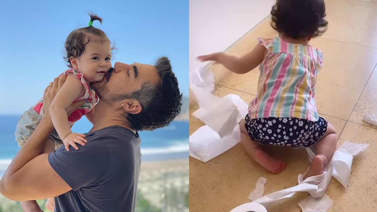Cachan a la hija de Adrián Uribe en plena travesura