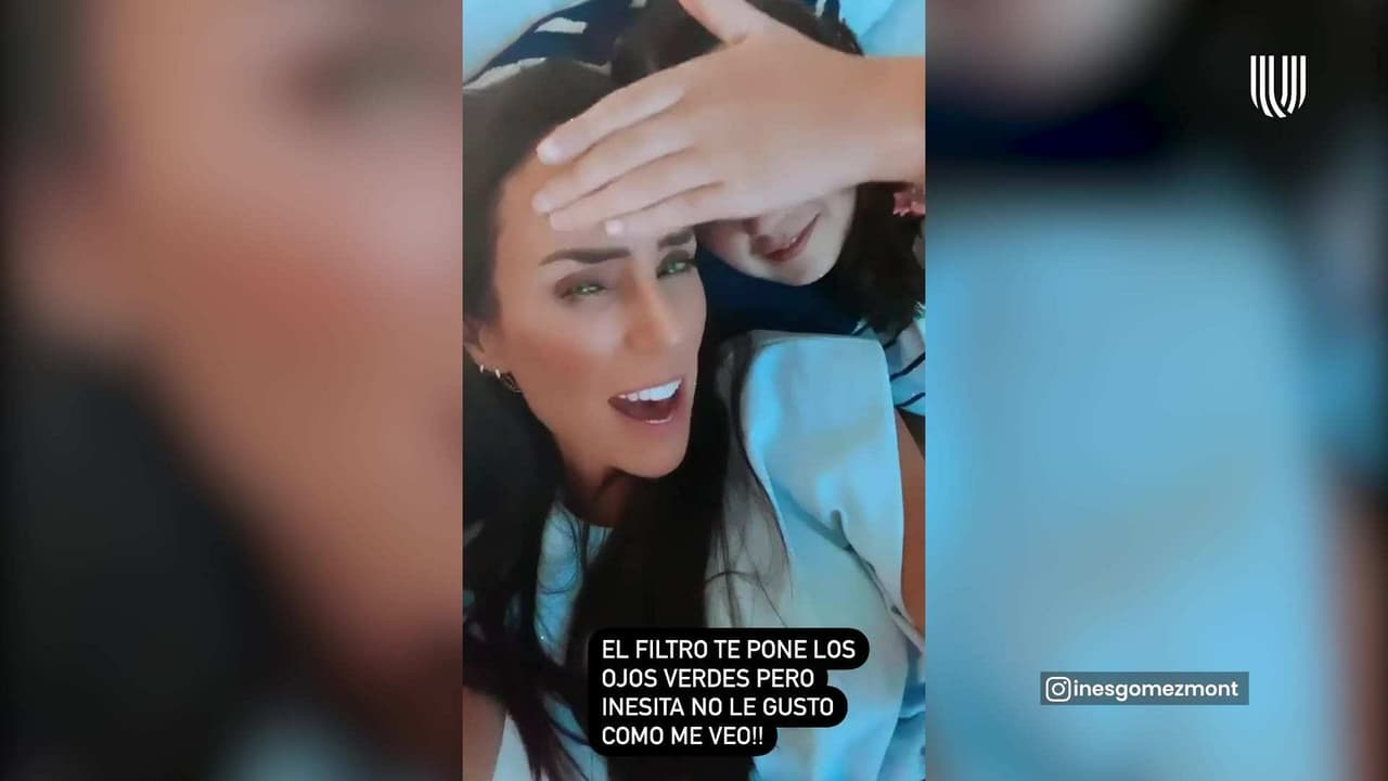 Esta fue la reacción de Inesita, hija de Inés Gómez Mont, al verse con delineador