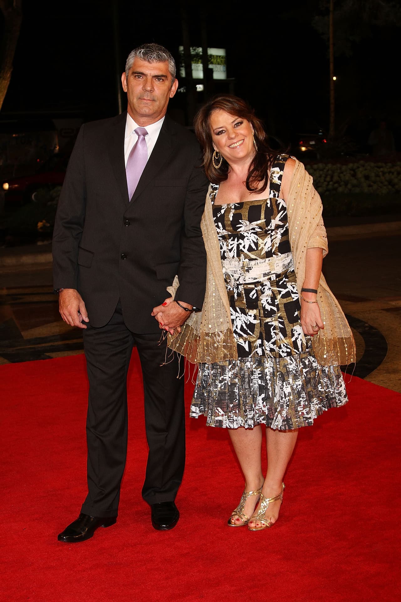 MEXICO CITY - SEPTEMBER 14: Isabel Lascurain (R) and her husband attends the Miss Universe 2010 Gala Night at Crowne Plaza Hotel on September 14, 2010 in Mexico City, Mexico. (Photo by Victor Chavez/WireImage)