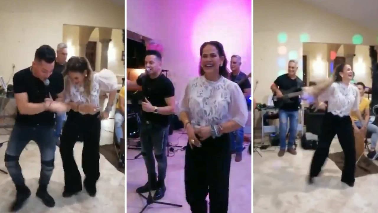 Niurka se avienta bailongo con las mañanitas al estilo cubano que le cantaron en su cumpleaños