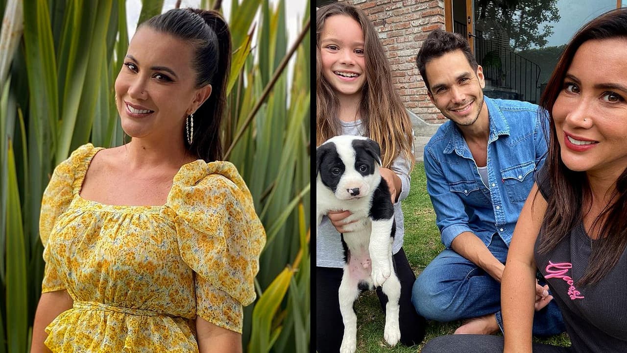 Mariazel pasó una divertida noche en compañía de Laia y su perro Panda
