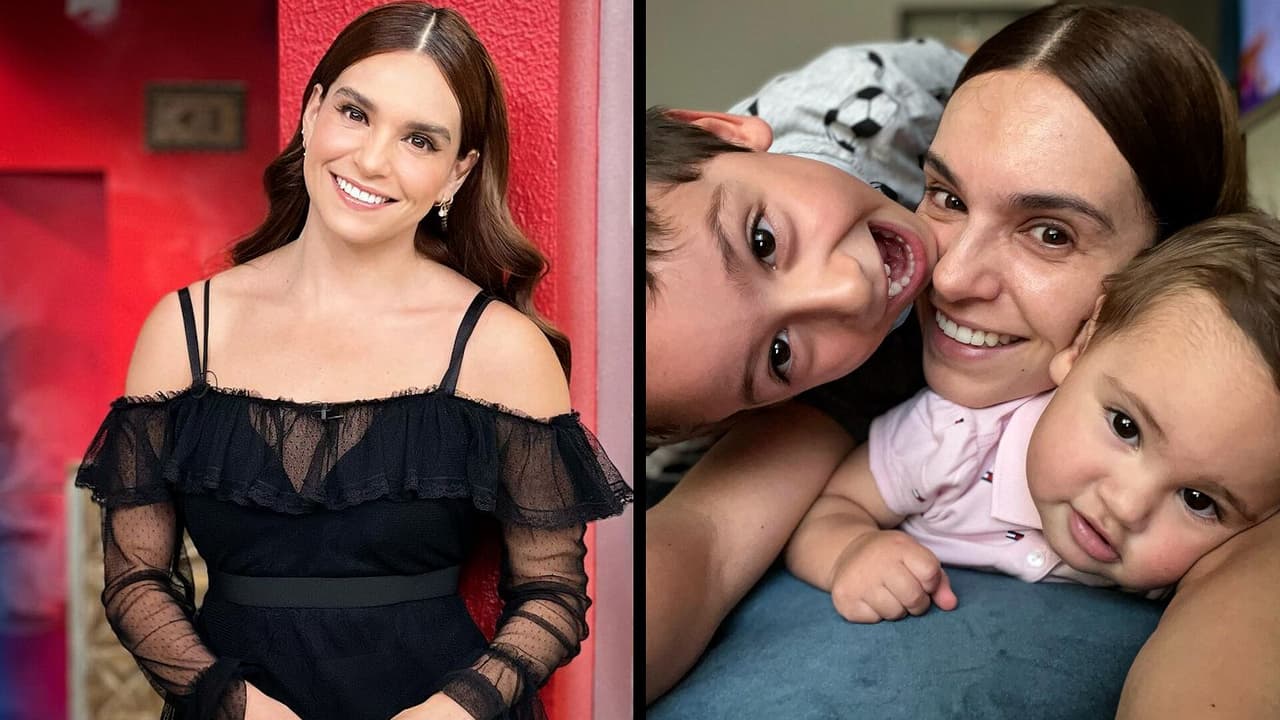 Tania Rincón pasó una divertida tarde de juegos con sus hijos