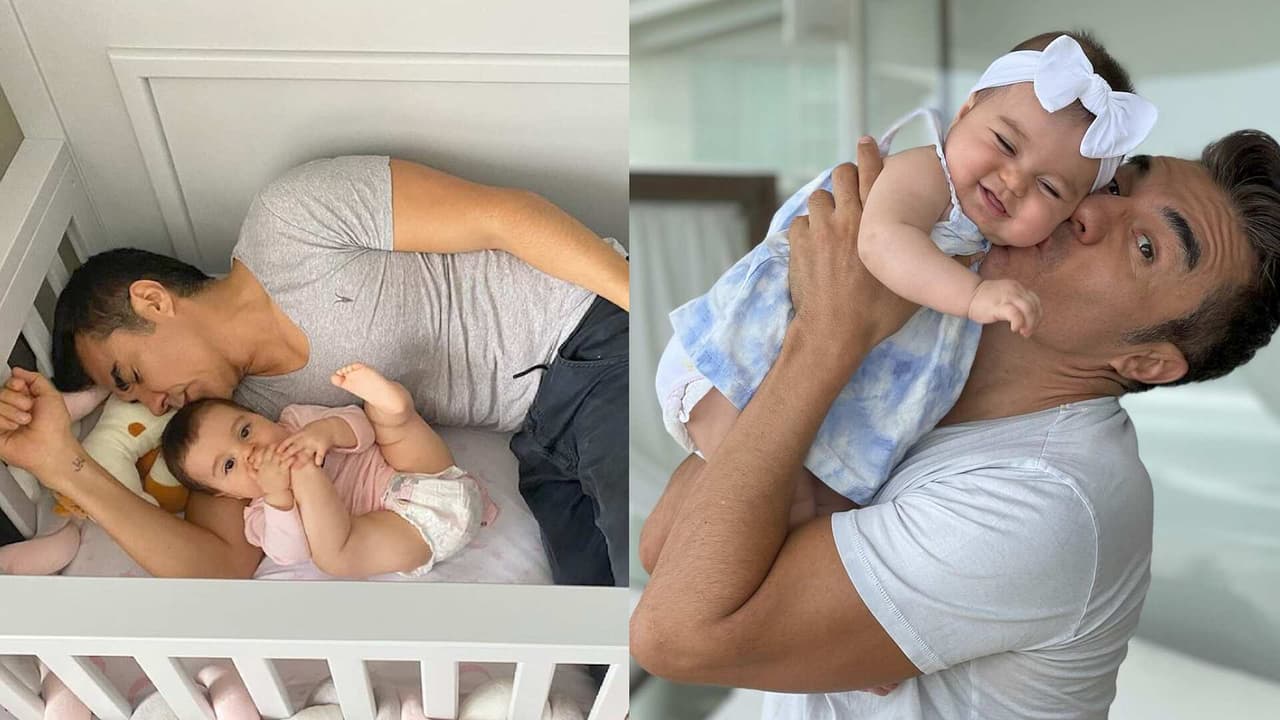 Adrián Uribe compartió la prueba de que tiene una pequeña gimnasta en casa, su hija