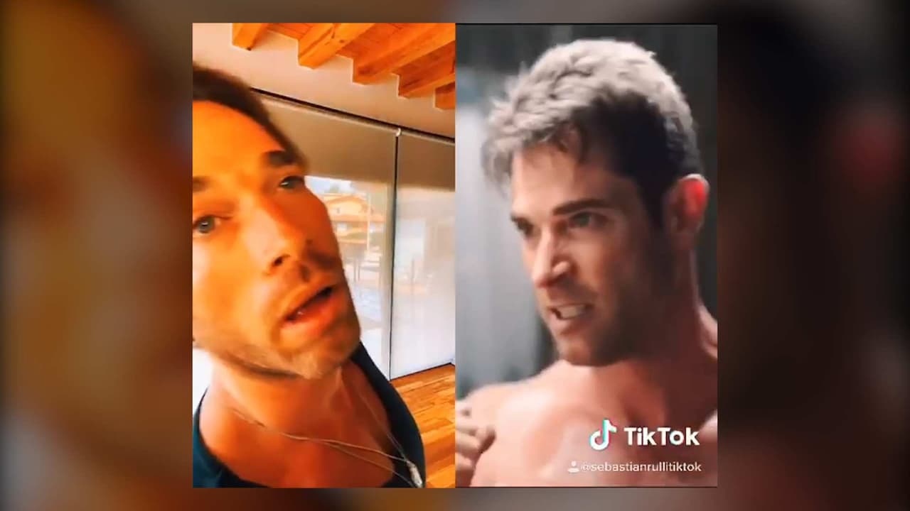 Sebastián Rulli se agarró a golpes con él mismo gracias a la magia de TikTok