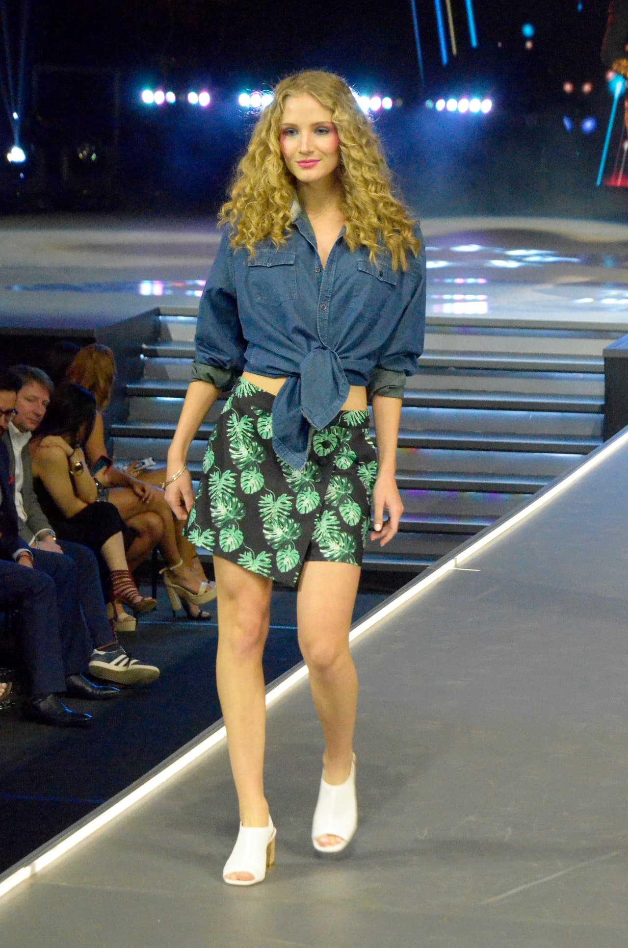 Faldas short con estampados tropicales