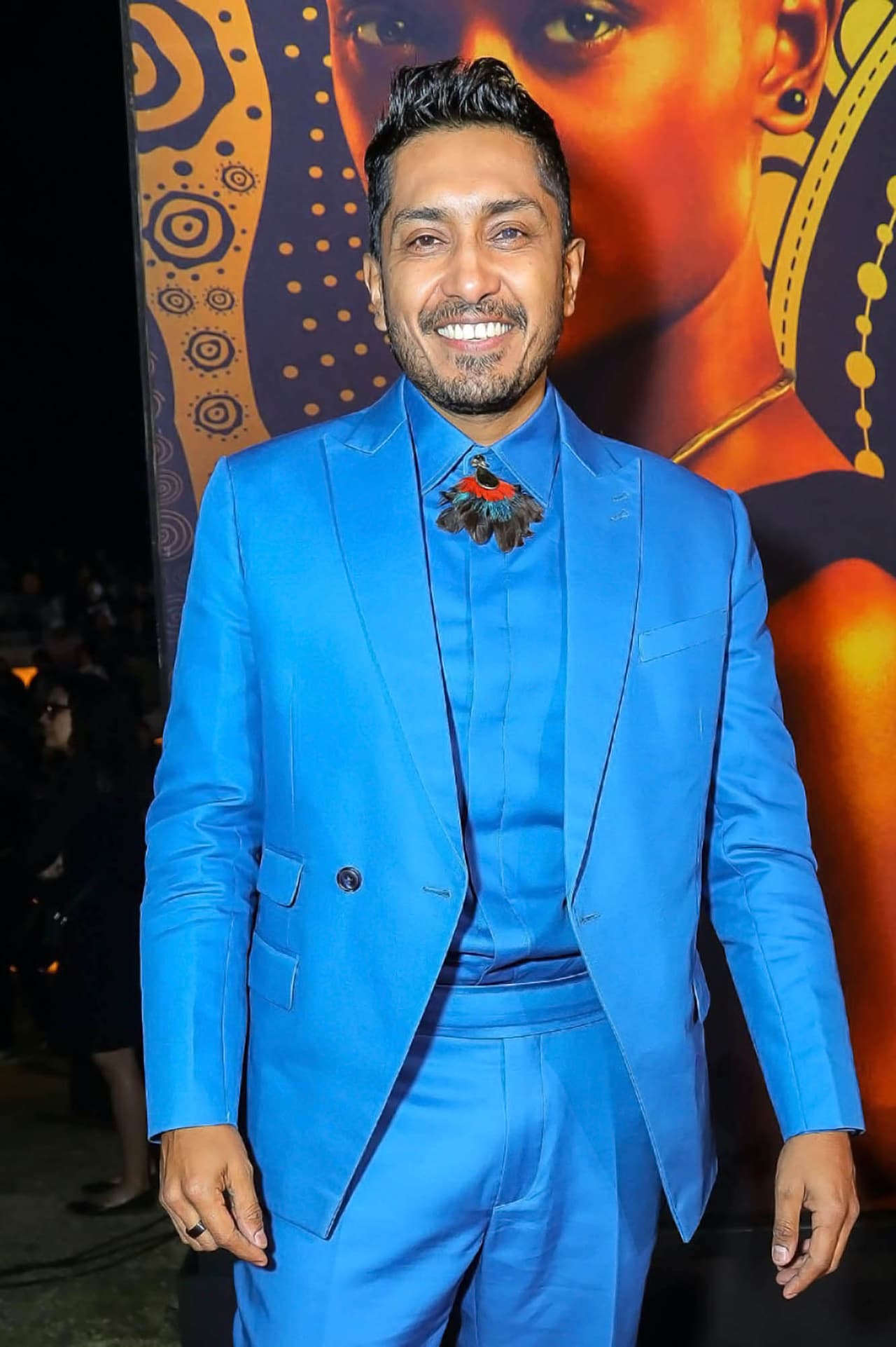 Tenoch Huerta en el estreno de Black Panther en México