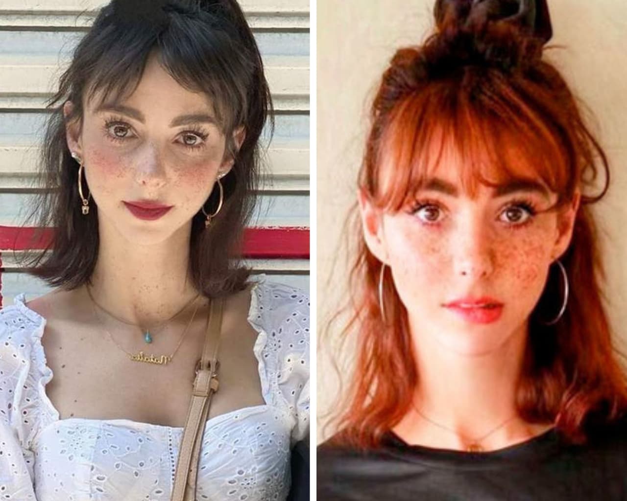 Natalia Téllez siempre se distinge por tener una estética sumamente marcada, siendo fiel a su estilo bohemio-romántico, pero experimentando en uno que otro cambio de 
<i>look</i> en su cabello. La conductora de Netas Divinas se mantiene en los colores chocholate, sin embargo, ha llegado a presumir tonos rojos y cobrizos en su melena.