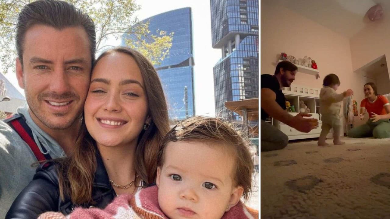 Juan Diego Covarrubias presume los primeros pasitos de su bebé