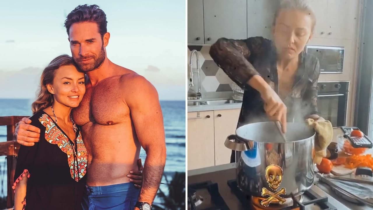 Angelique Boyer le cocina a Sebastián Rulli y él le dice ‘¿Qué es eso, una receta o una pócima?’