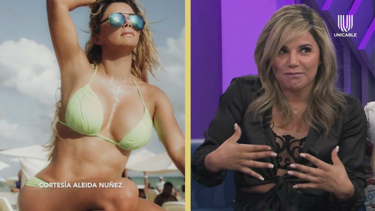 Aleida Núñez confiesa que le crece el busto cuando ¡hace calor!
