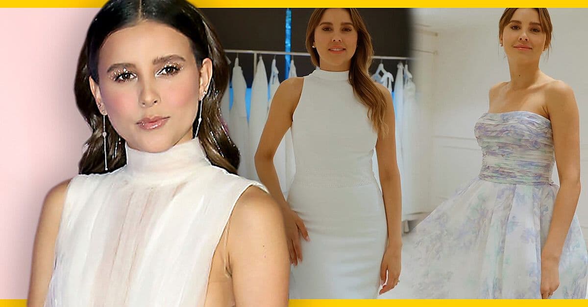 Paulina Goto deja ver cómo serán sus vestidos de novia al estilo princesa