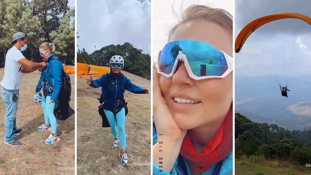 La increíble experiencia que vivió Angelique Boyer tras lanzarse por primera vez en parapente