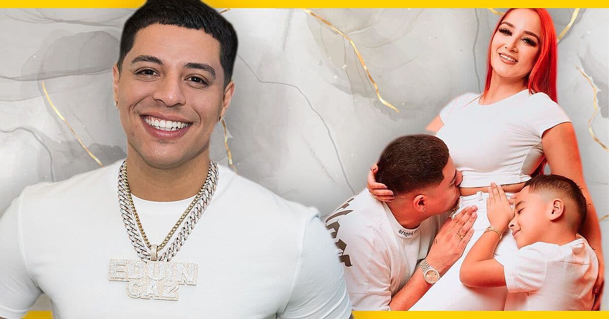 Eduin Caz y su esposa revelan el sexo de su bebé con enorme celebración
