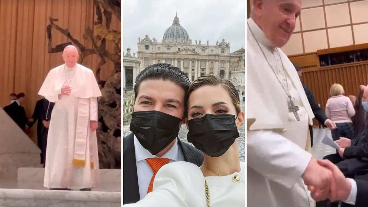 Samuel García y Mariana Rodríguez Cantú conocen al Papa Francisco y así fue el encuentro