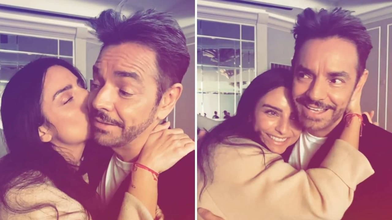 Aislinn Derbez llena de besos a su papá, Eugenio, y él asegura que recuperó a su hija luego de divorciarse
