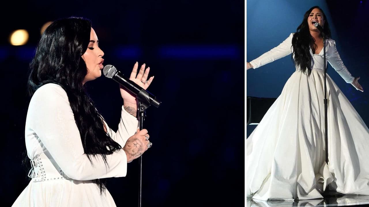 Demi Lovato se conmueve hasta las lágrimas y tiene que volver a cantar su canción en los Grammy 2020