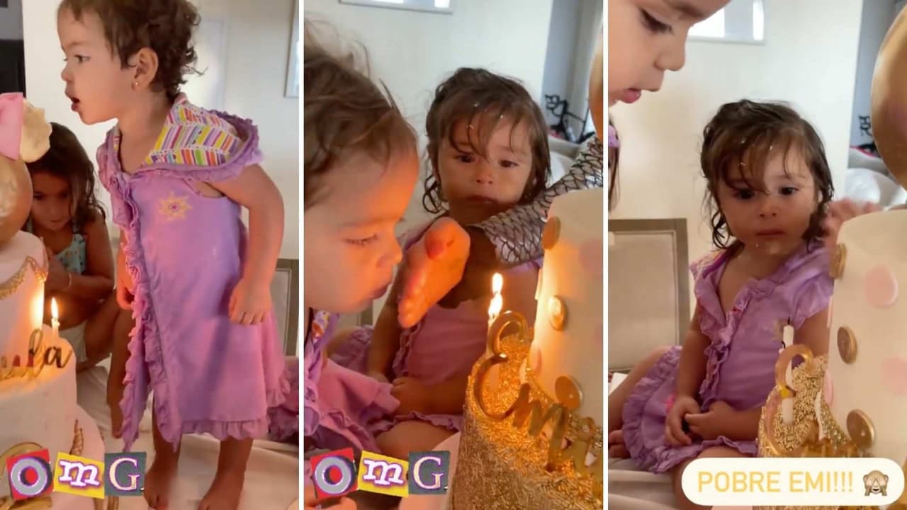 Sin planearlo, mellizas de Jacky Bracamontes recrean el video viral de las hermanas del pastel