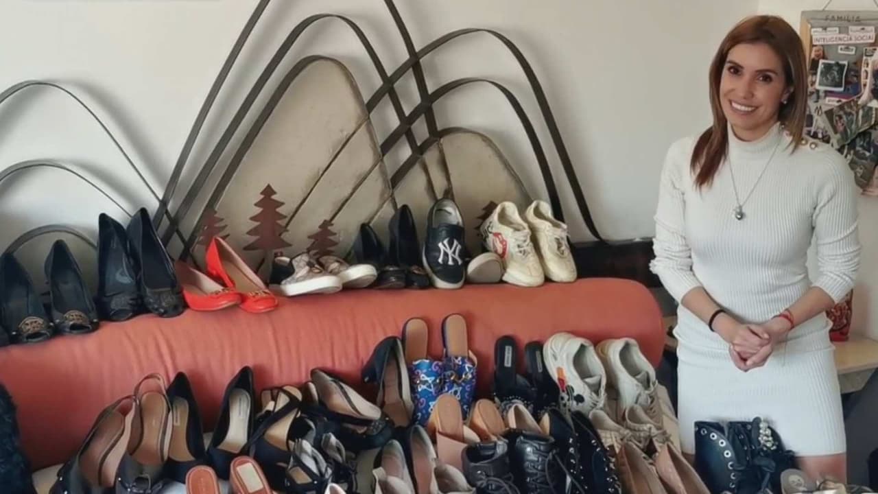 Por primera vez, Andy Escalona muestra la costosa colección de zapatos de Magda Rodríguez