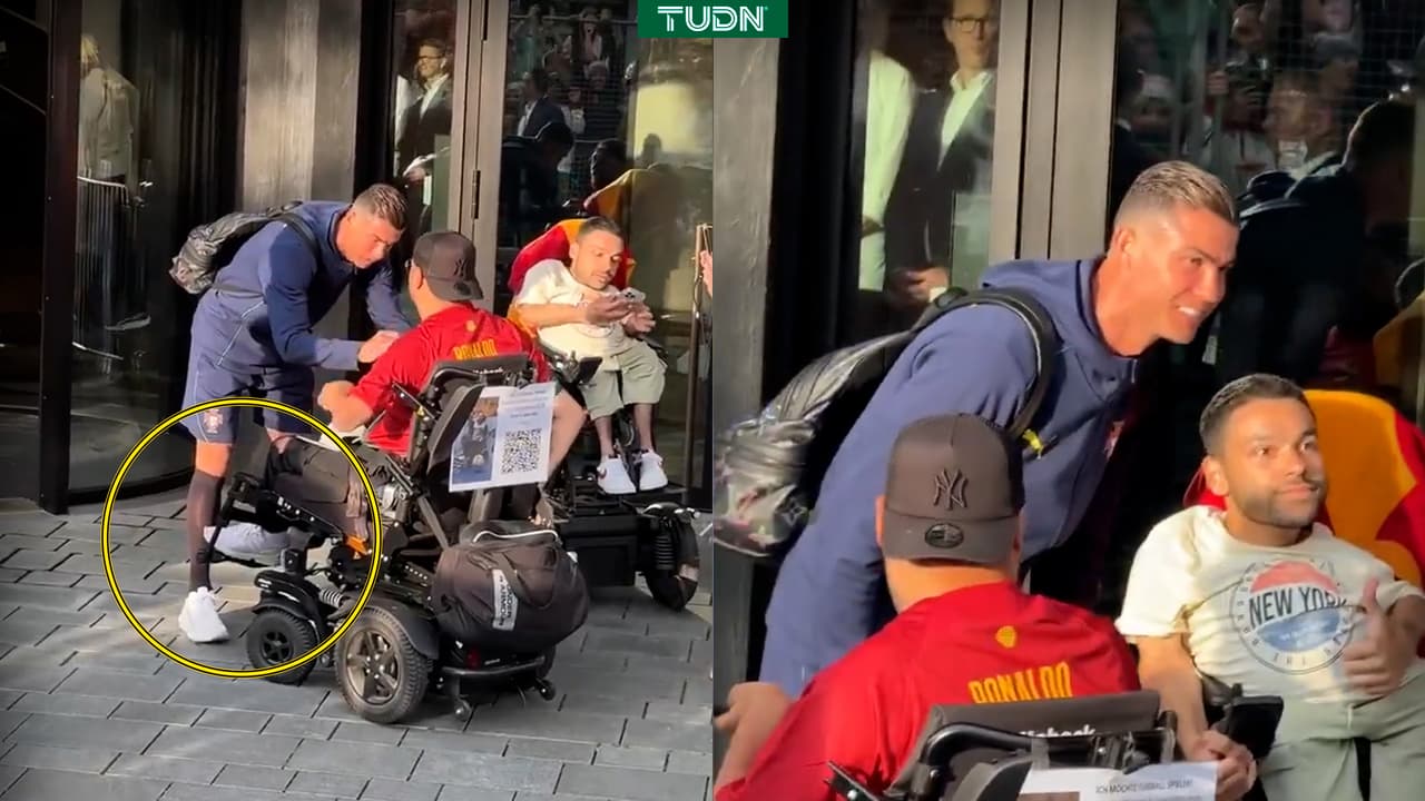 ¡Insólito momento! Fan atropella a Cristiano y casi lo lesiona