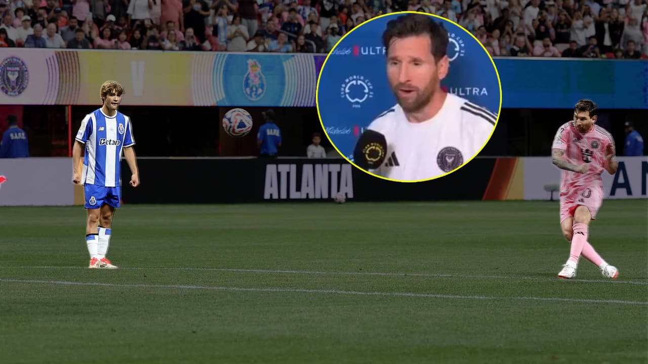 Messi revela 'colmillo' en su golazo ante Porto en el Mundial de Clubes