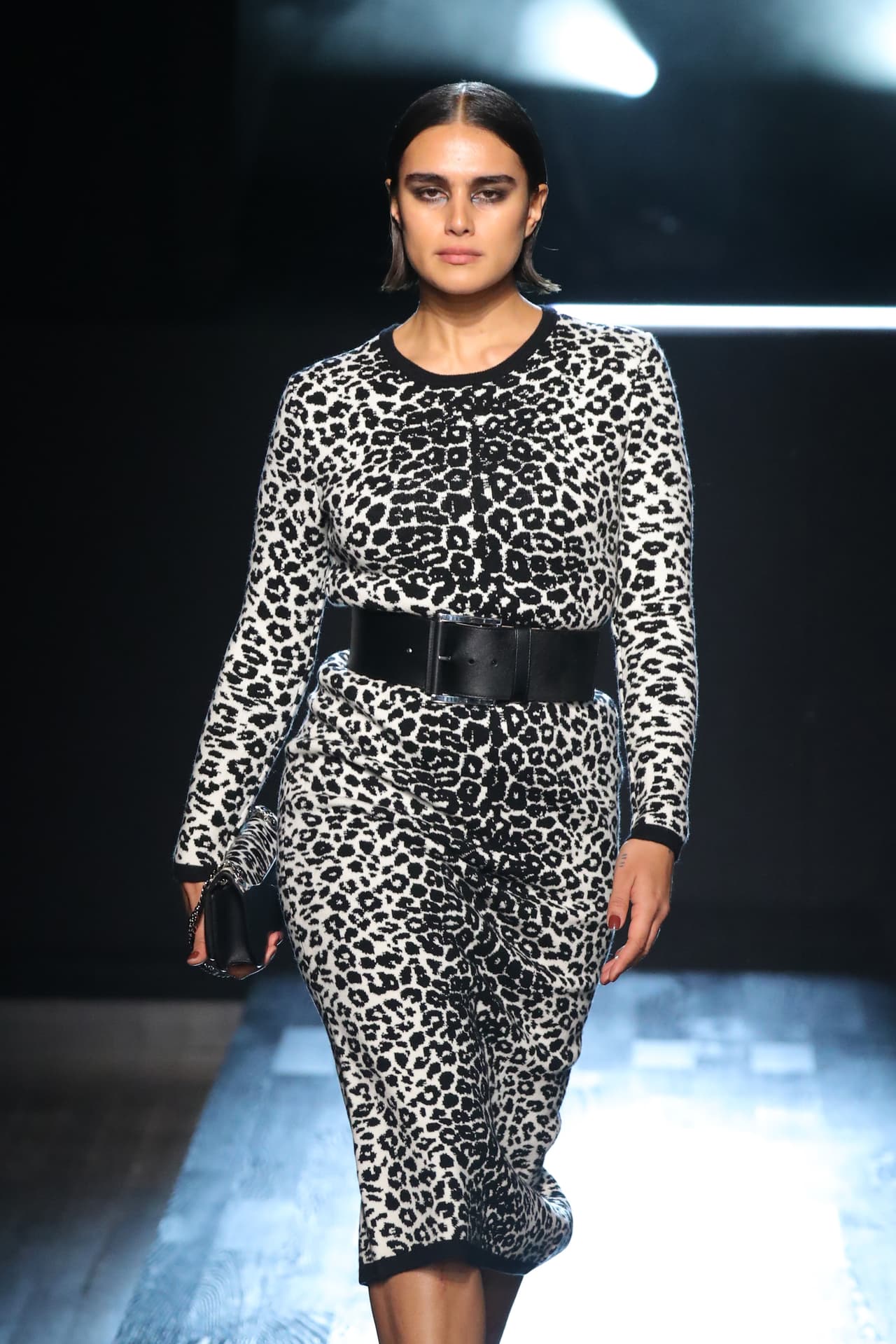 NEW YORK, NEW YORK - FEBRUARY 15: Jill Kortleve walks the runway during Michael Kors Collection Fall/Winter 2022 Runway Show at Terminal 5 on February 15, 2022 in New York City. (Photo by JP Yim/Getty Images for Michael Kors)