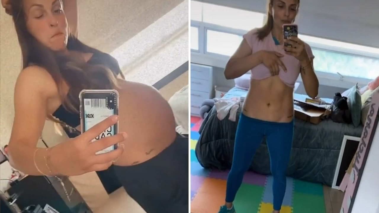 Tras dos meses de dar a luz, ‘La Jarocha’ comienza a lucir su abdomen de acero: ‘¡Sí se puede!’