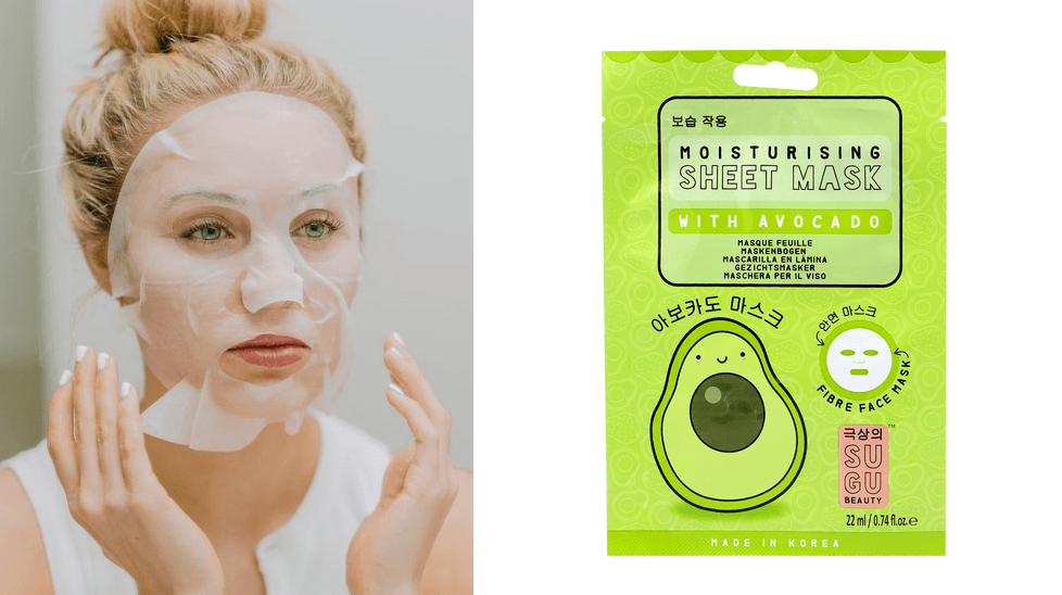 Mascarilla húmectante: Sí ya usaste unos parches para ojos, y esperarás de 20 a 25 minutos para retirarlos, aprovecha este tiempo y usa una mascarilla hidratante para tu rostro completo.