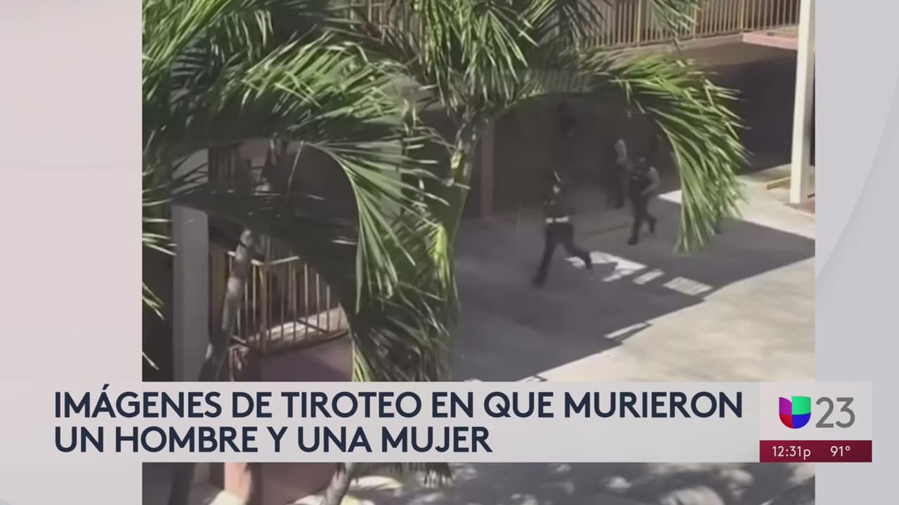 Nuevas imágenes del tiroteo que se registró en un edificio del noroeste de Miami-Dade.