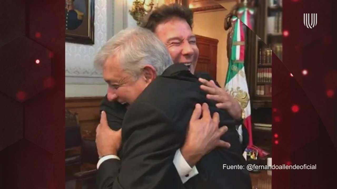 Fernando Allende presume foto con Andrés Manuel López Obrador