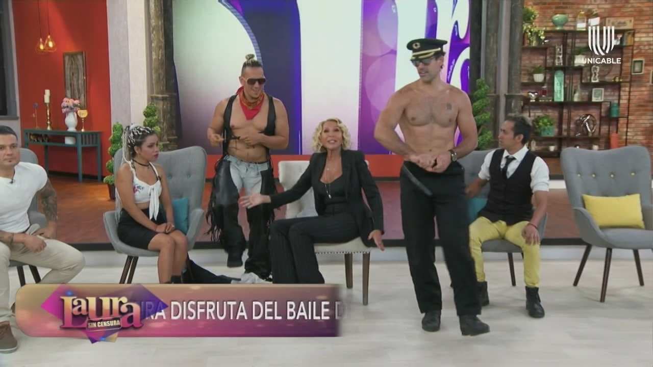 Laura sin censura: Show de strippers sorprende a Laura Bozzo