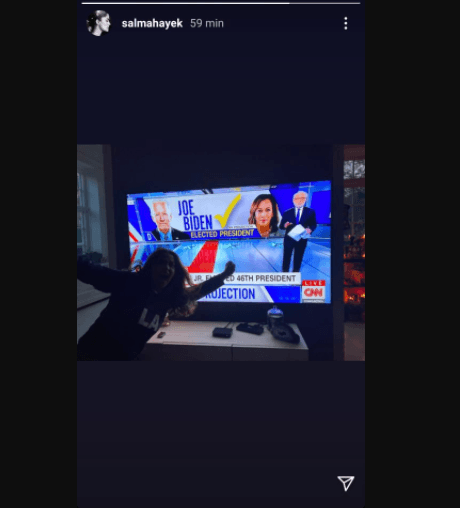 Salma Hakey celebró el hecho de que Joe Biden ganara las elecciones de Estados Unidos