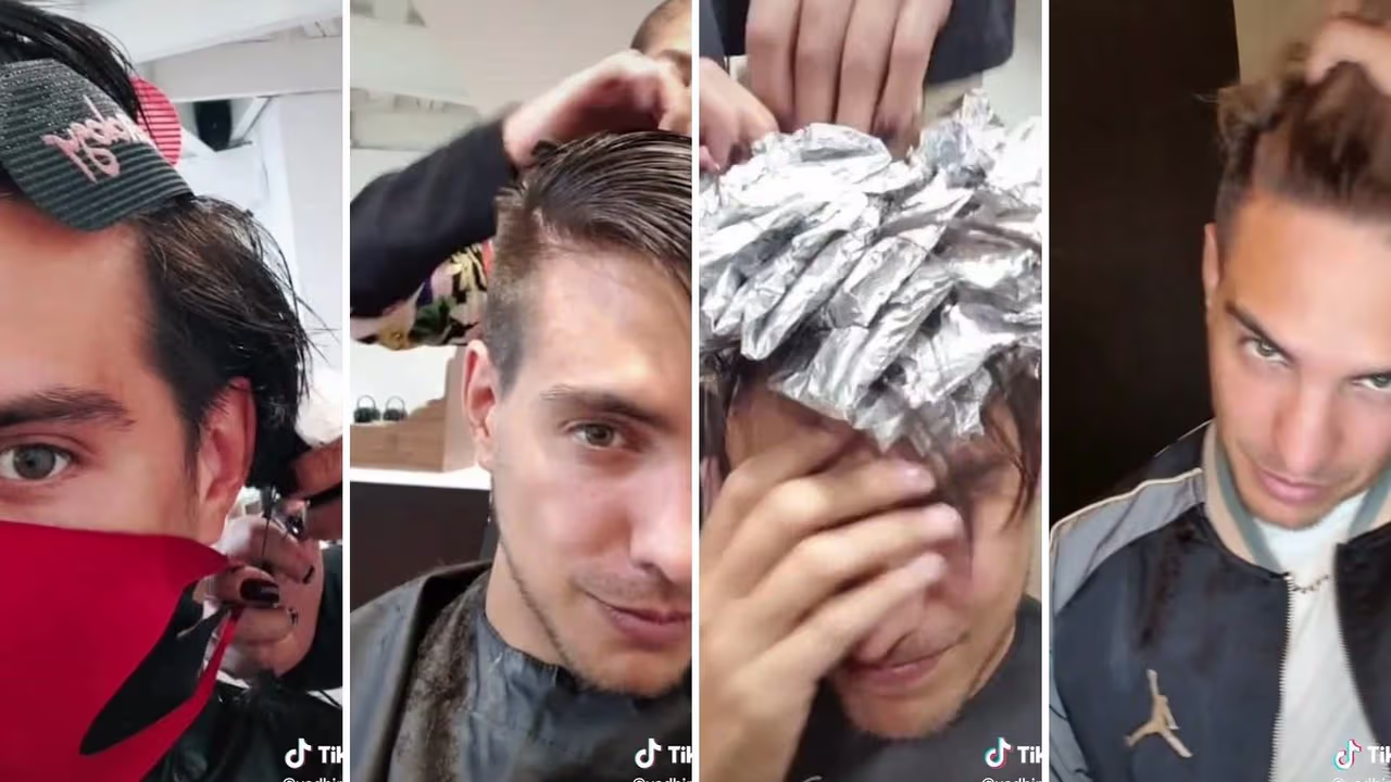 Vadhir Derbez muestra el paso a paso para teñirse el cabello de rubio (VIDEO)