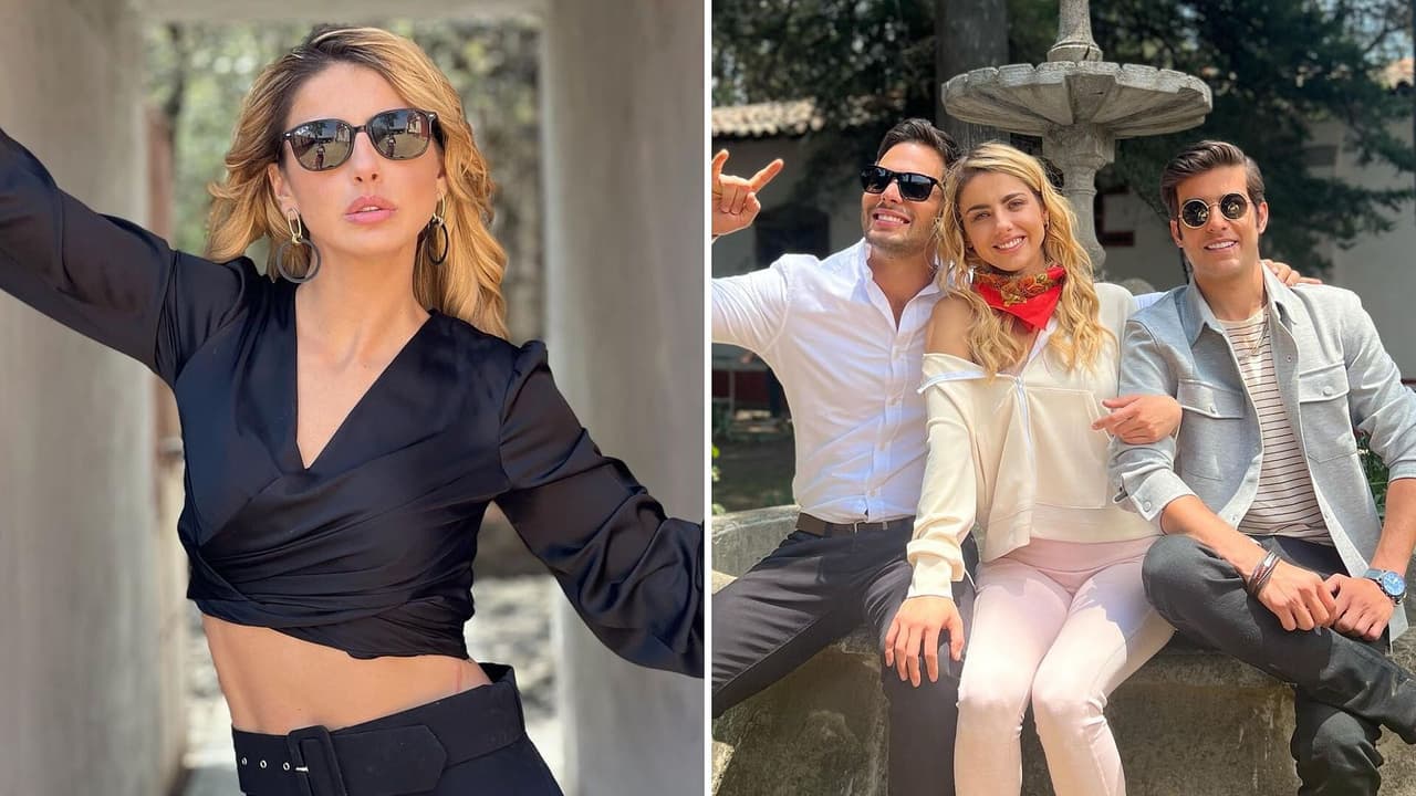 Michelle Renaud y Juan Pablo Gil cantan y ríen en su descanso