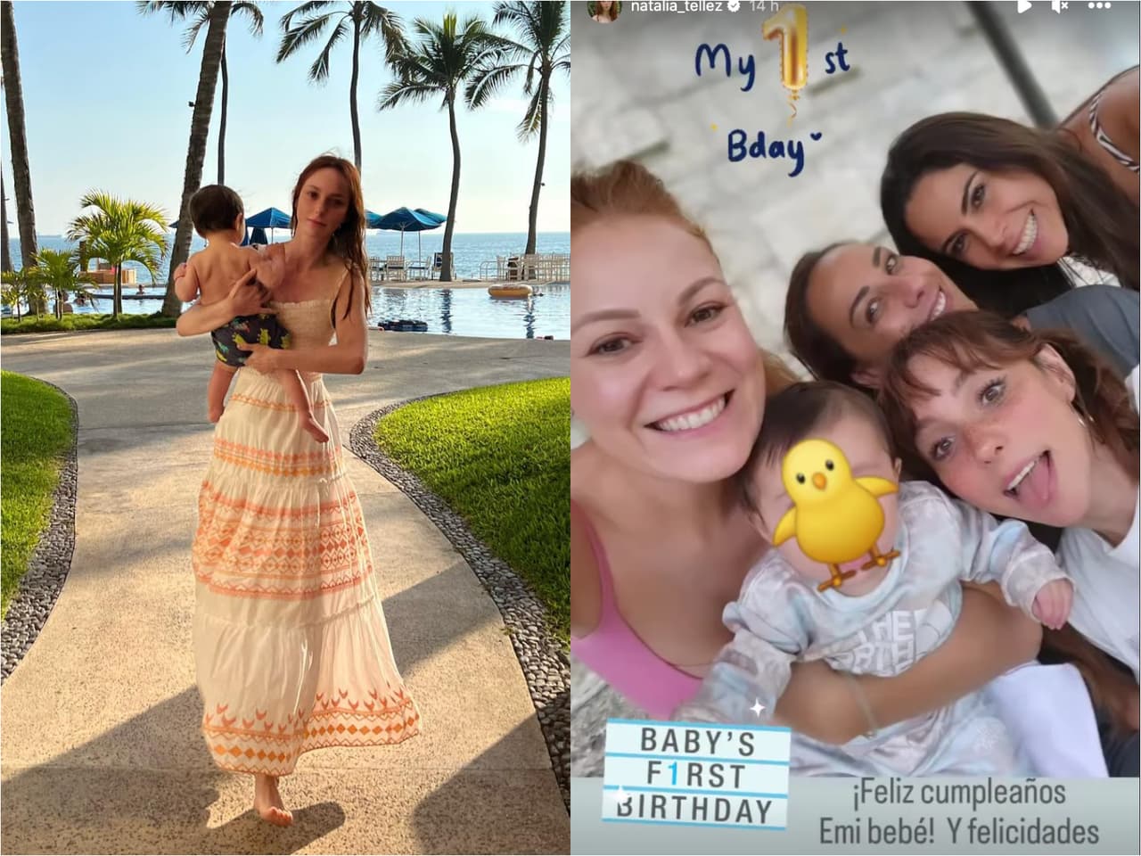 Así celebró Natalia Téllez el primer cumpleaños de su hija Emilia