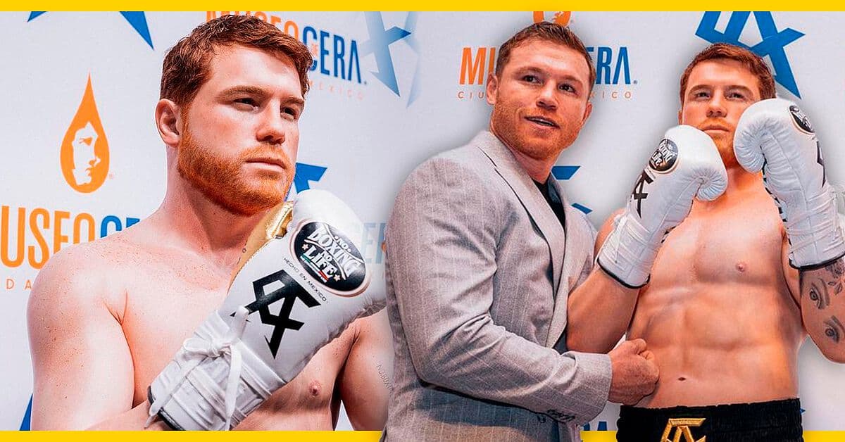 Canelo develó a su doble en el Museo de Cera ¿se parecen?
