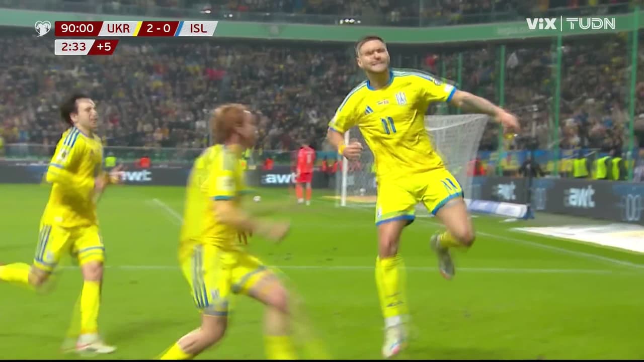 ¡Ucrania por el boleto al Mundial 2026! Gol para clasificar al repechaje