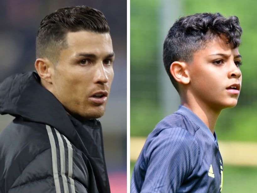 Cristiano Ronaldo y Cristiano Ronaldo Jr.