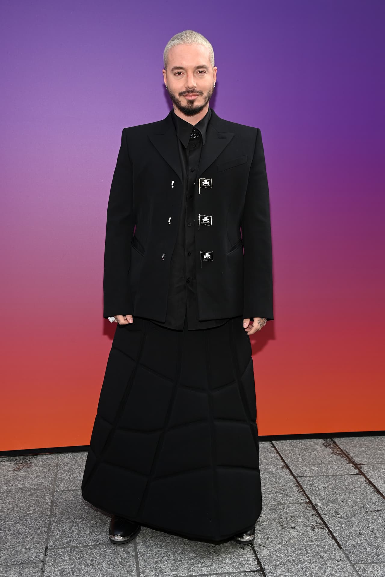 PARIS, FRANCE - JANUARY 20: J. Balvin attends the Louis Vuitton Fall/Winter 2022/2023 show as part of Paris Fashion Week on January 20, 2022 in Paris, France. (Photo by Pascal Le Segretain/Getty Images For Louis Vuitton )