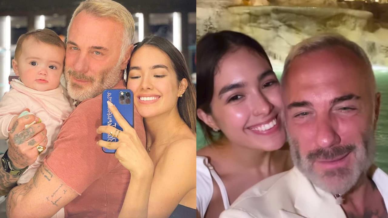 Sharon Fonseca y Gianluca Vacchi van a Fontana di Trevi para expresarse su amor con un deseo