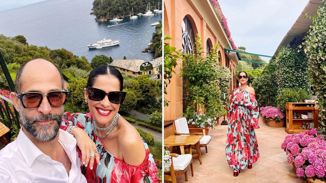 Martha Debayle y su esposo pasan unas divertidas vacaciones en Italia