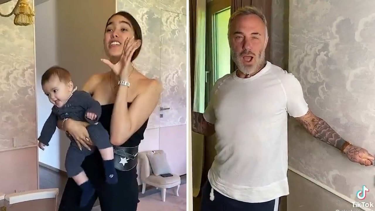 La divertida forma en la que Sharon Fonseca le pide ayuda a Gianluca para cambiarle el pañal a su bebé