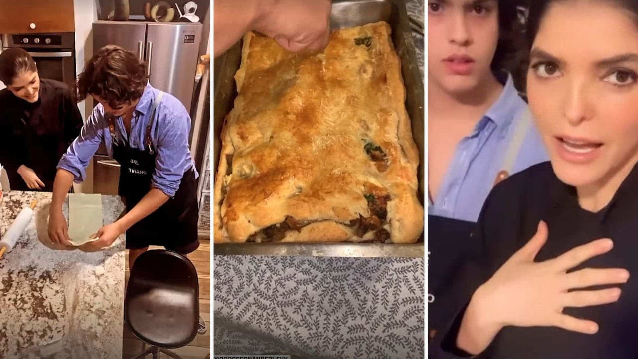 El hijo de Mariana Levy consiente a Ana Bárbara y le prepara una rica lasagna