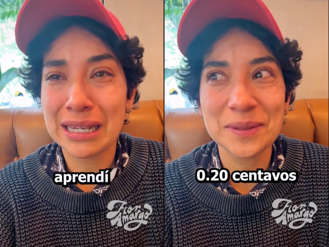 Flor Amargo llora al denunciar que la estafaron
