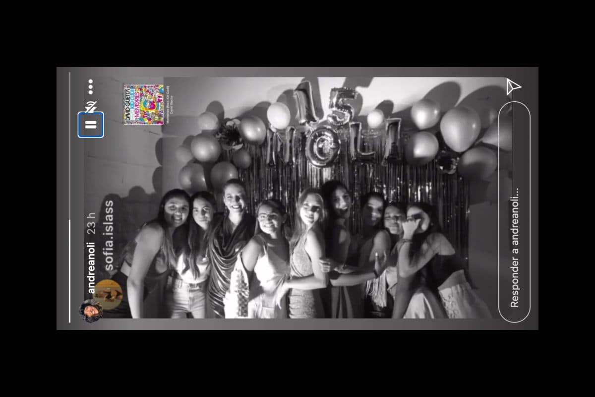 Andrea Noli celebra los XV años de su hija