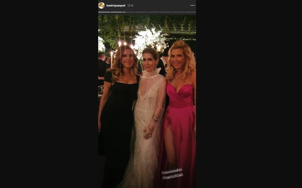 Beatriz Pasquel usó sus redes sociales para compartir detalles íntimos de la boda, así como de la fiesta.