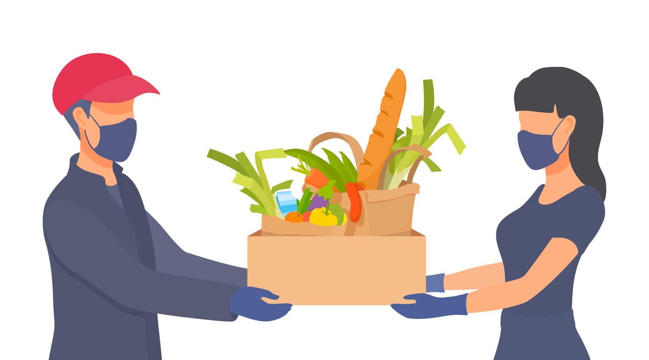 Sickness prevention. Vector cartoon illustration on white background.