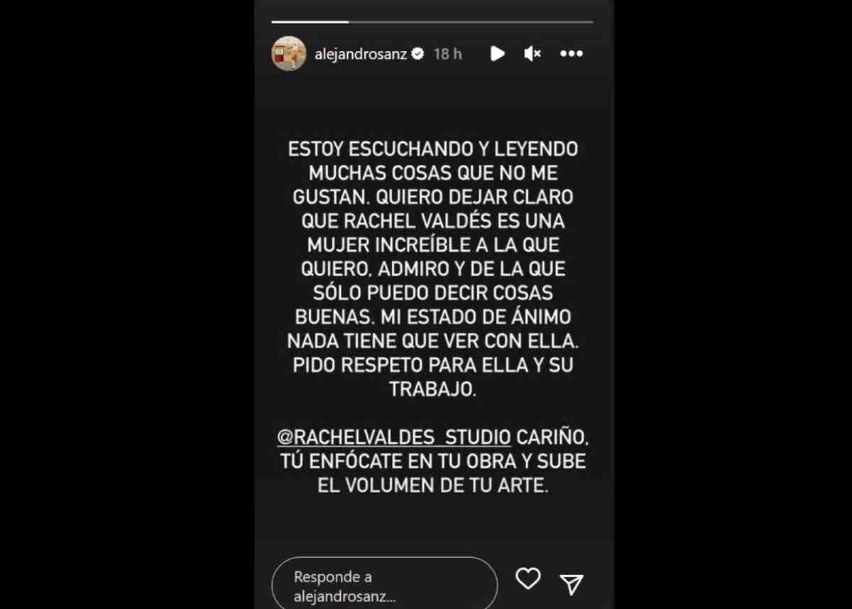 Alejandro Sanz pide que dejen de atacar a su ex a través de sus redes sociales