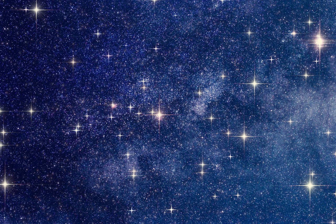 Milky Way stars photographed with astronomical telescope. My astronomy work.