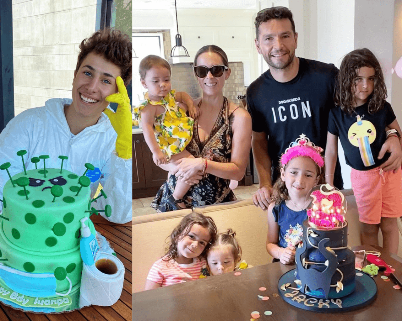 Ante la pandemia que se vive, estas celebridades han festejado en casa con sus familiares más allegados.